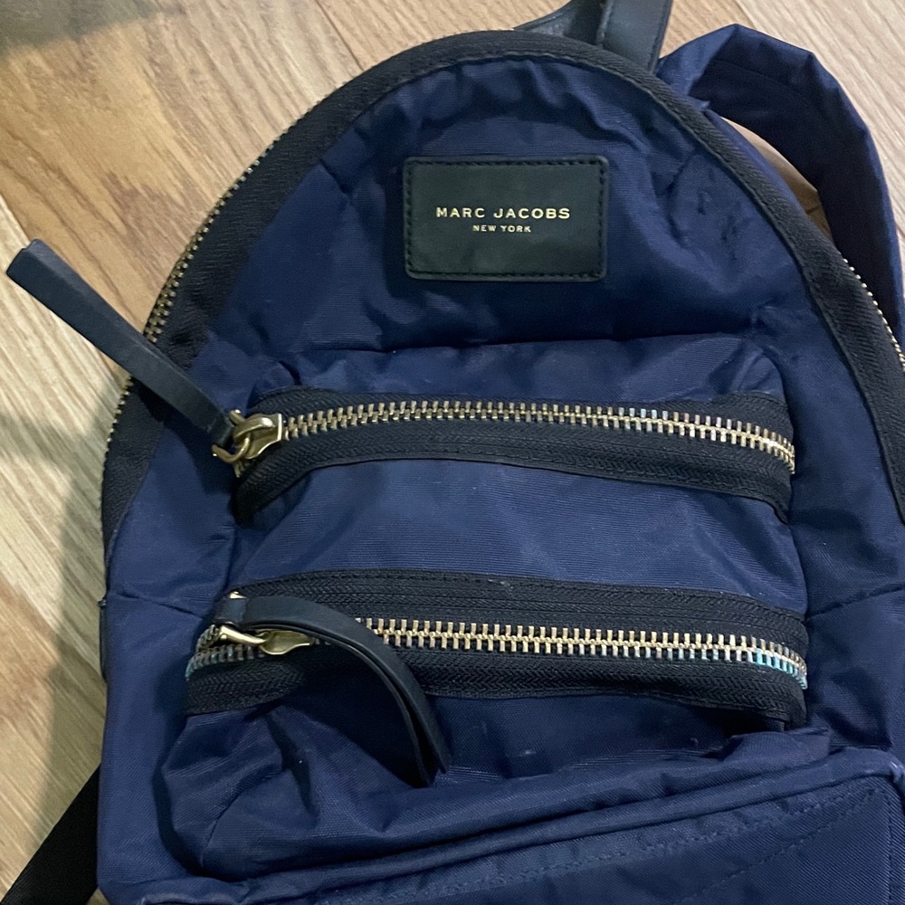 Marc Jacobs biker mini  Backpack. Navy blue